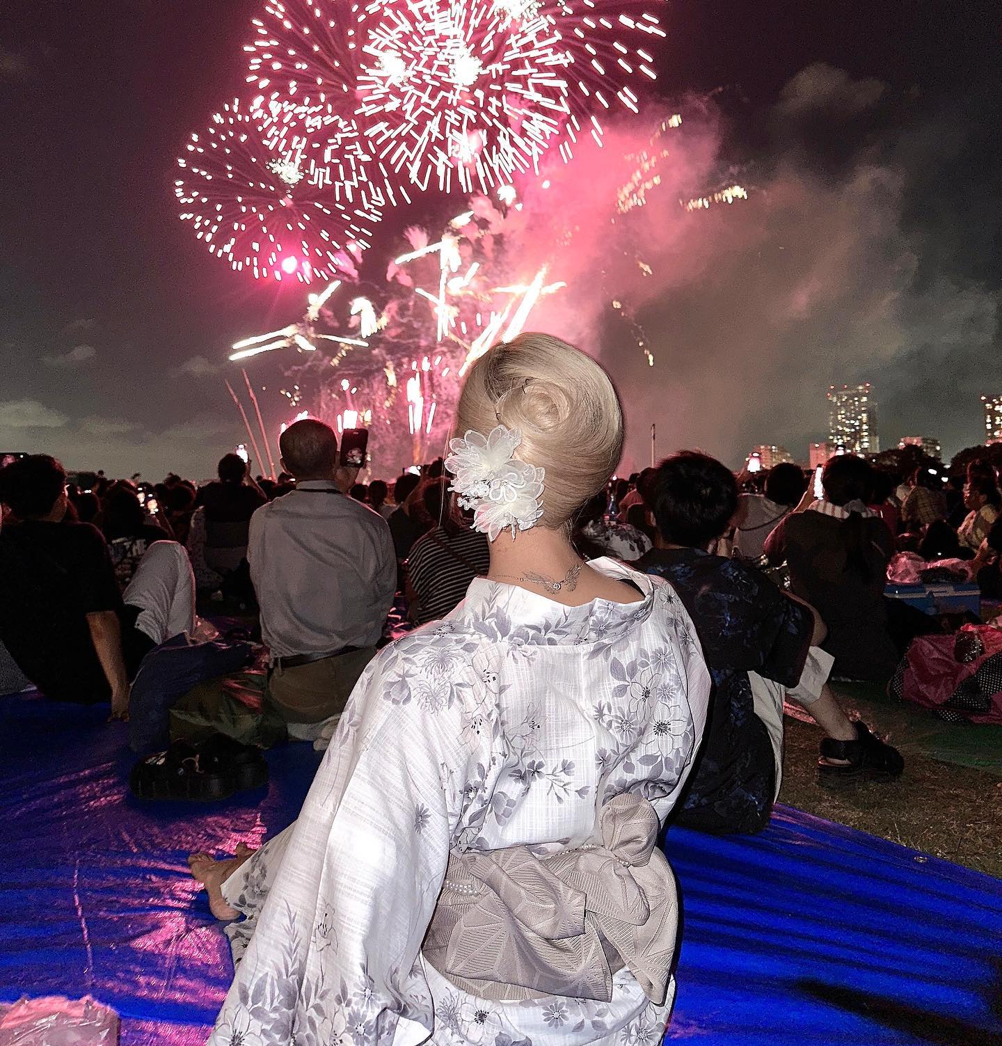 浴衣の着付けとヘアセットのお客様！