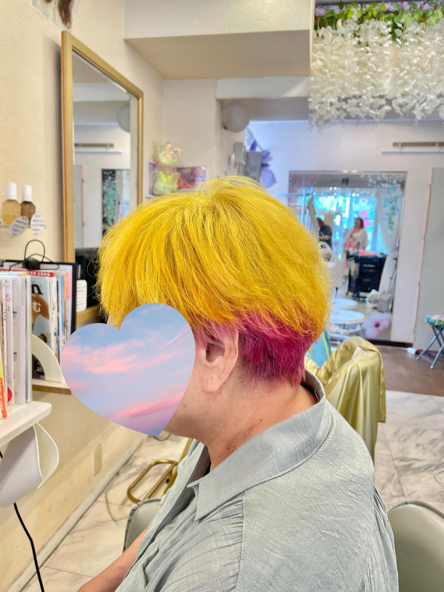 【篠崎】ツートーン個性派カラー💛🩷